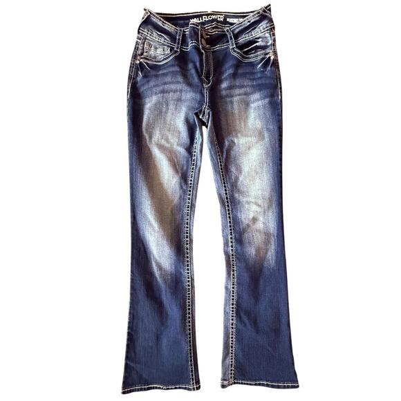 Wallflower Dark Wash Bootcut Jeans Women’s Size 9 Regular - Picture 1 of 8